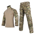Tactical Combat Clothing Camouflage Uniform Breathable Rip-Stop Polyester/Cotton Outdoor Workwear for Unisex