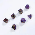 Diy Custom Game Dice Sets Dnd Polyhedral Custom Amethyst sharp Edge Dice