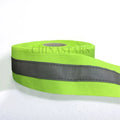 High Visibility Fluorescent Yellow Sew on Reflective Warning Ribbon Webbing Tape for Safety Workwear