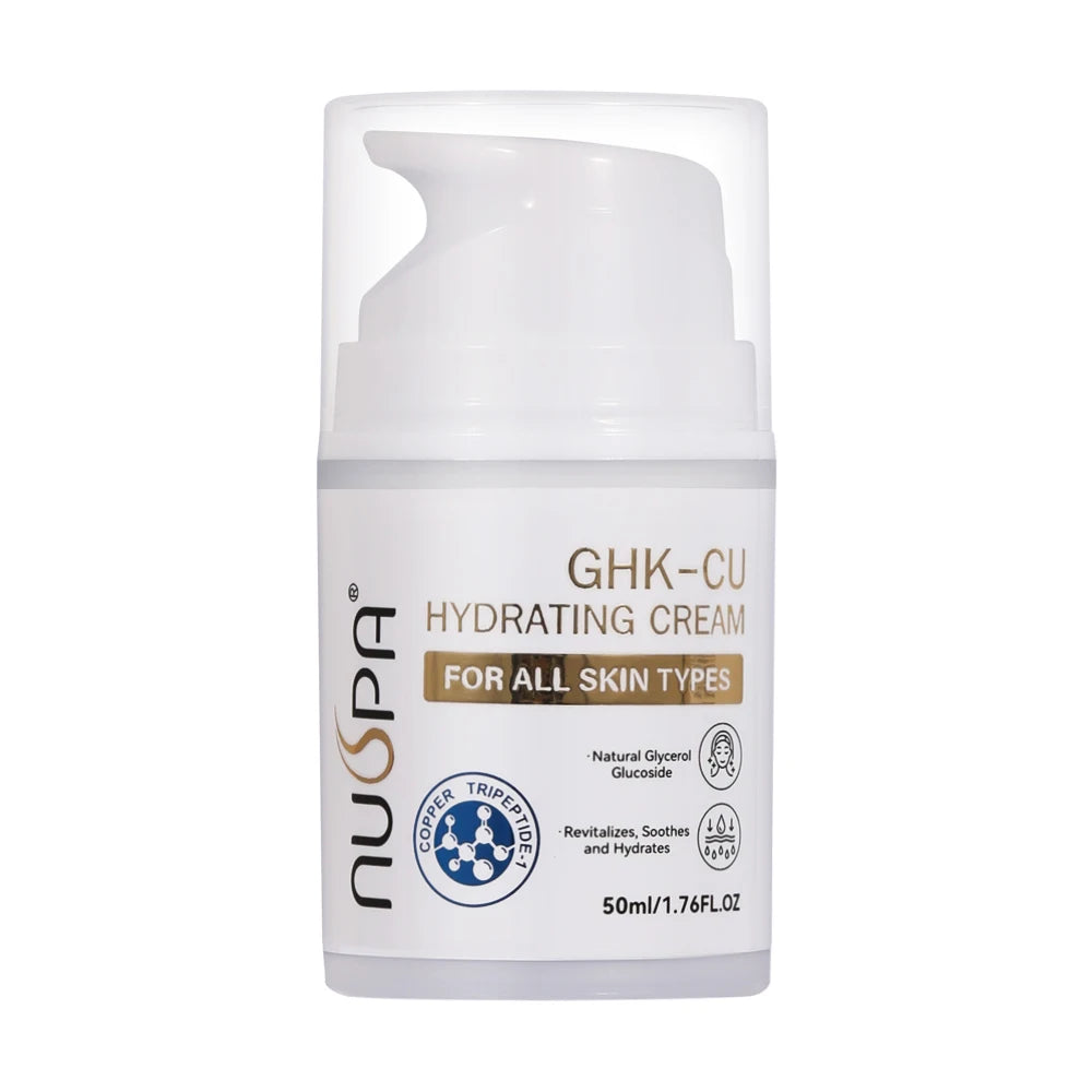 Private Label NUSPA Sensitive Skincare Soothing Deep Moisturizing GHK-CU Anti-Aging Facial Cream