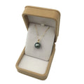 10-15 MM NATURE Tahitian Black Pearl Sea-salt PEARL PENDANT NECKLACE 925 SILVER CHAIN 16 Inch 18 Inch 24 Inch