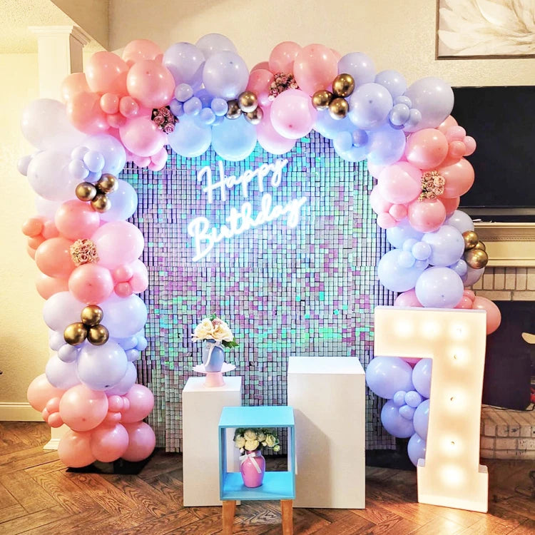 Party Decoration Iridescent Party Shimmer Wall Sequin Panels Wall Wedding Backdrop