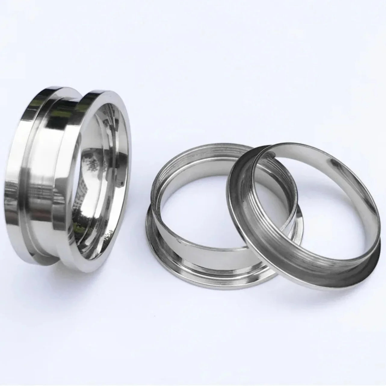 RTS DIY NFC 2 Pieces Thread Screw Stainless Steel Pay Ring Core Blank for Inlay Smart Ring