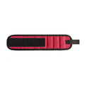 Magnetic Wristband 3 Rows Strong Magnets Adjustable Magnetic Wrist Band Nails Drill Bits Bracelet for Repair Tool