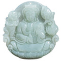 Natural Jadeite Jade Guan Yin Gift Pendant Necklace Jewelry for Women and Men