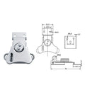 Wooden Box Buckle air Box butterfly Buckle Flat Lock Cylinder X204 Factory Direct Sales Packing Box Lock