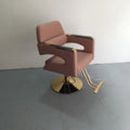 New Green PU Gold Stainless Steel Base Can Be Equipped with a Large Pump Back Barber Shop Barber Chair