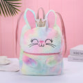 Women's Plush Backpack Large Zipper Backpack Cute and Fashionable Large-capacity Women's Backpack