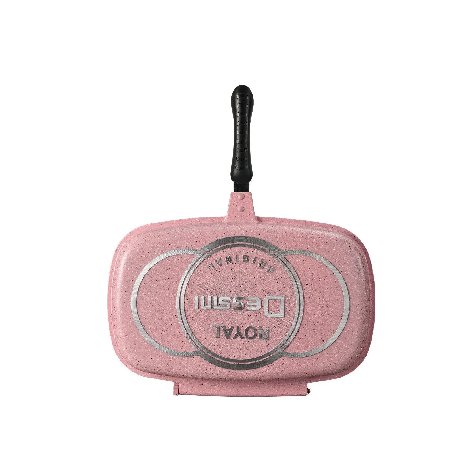 OEM Custom Double-Sided Smokeless Non-Stick Eco-Friendly CE Certified Rectangle Grill Pan Steak Roast Pot Royal Dessini Die-Cast