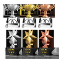 Custom Crystal School Team Racing Small Children's Trophies Cup Sport Soccer Metal Gold Plated Trophy for Kids