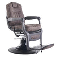 Vintage Color Barber Chair Metal Brushed Frame Barber Chair for Men