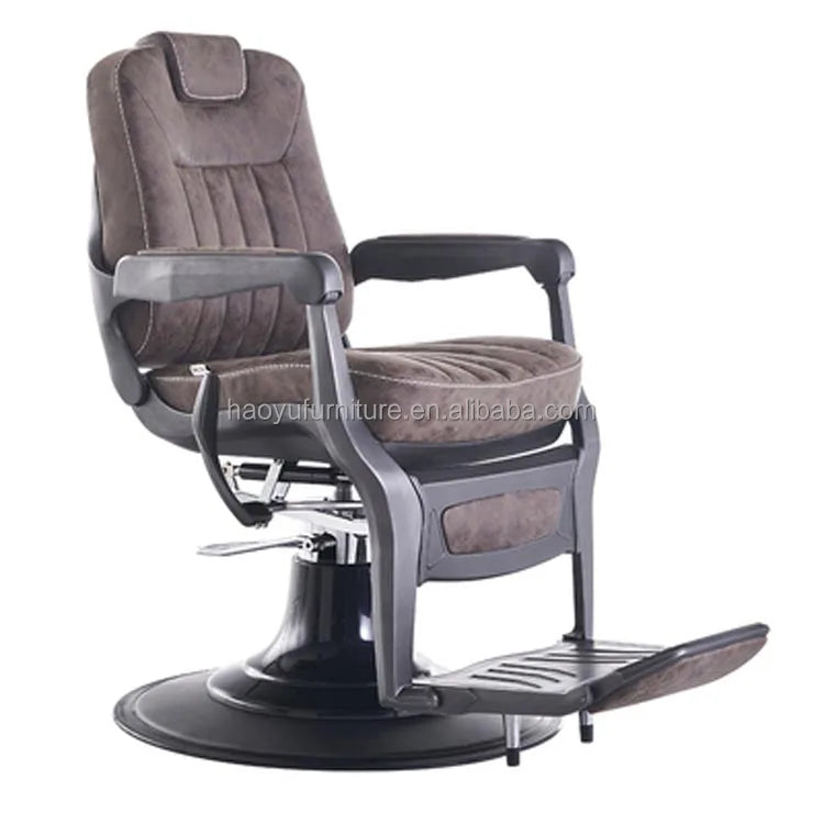Vintage Color Barber Chair Metal Brushed Frame Barber Chair for Men