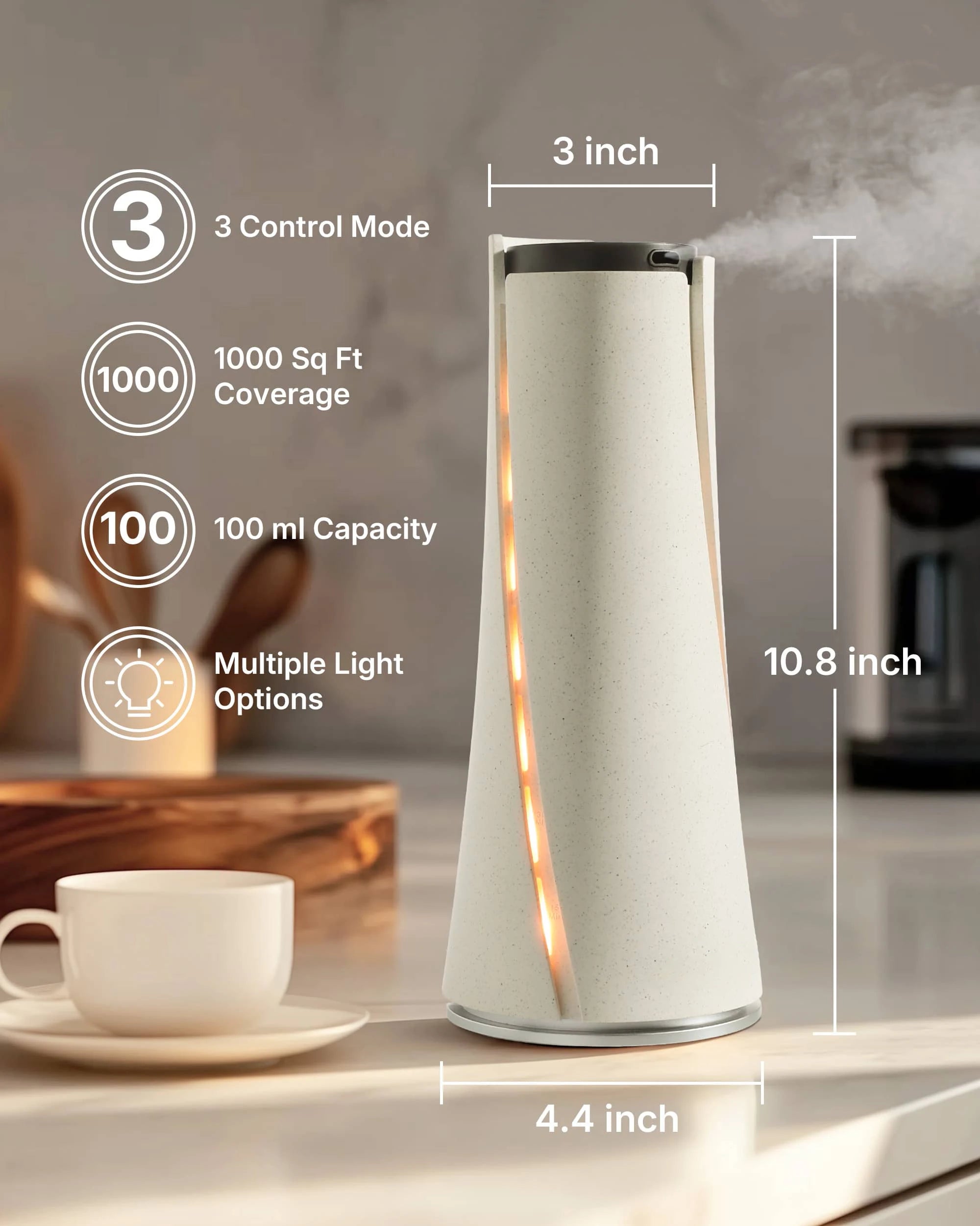 Crearoma New 2024 Custom Electric Cool Mist Air Aroma Diffuser Tabletop Bluetooth  Scent Oil Diffuser