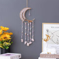Natural Healing Stone Organite Gemstone Rose Quartz Sun DreamCatcher for Gift