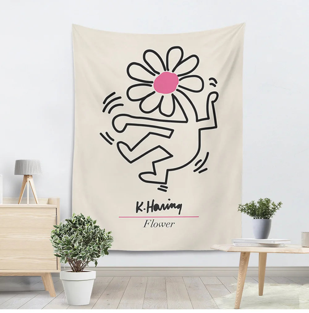 Modern Nordic Woven Printed 100% Cotton/Polyester Machine Washable Beach Towel Curtain Tapestry