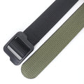 Custom Double-sided Thickened Belt for Men Ultra-durable Outdoor Canvas Belt With Japanese-style Buckle Tactical Pants Belt OEM