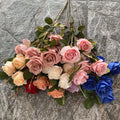 Rose Flower 6 Head Exquisite Roses Cadburys Roses Artificialflowers