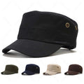Solid Color Light Board Plus Size Camo Cap Male Student Camo Training Breathable Sun Hat Ladies Flat-Top Hat Customization