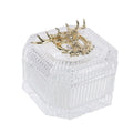 Elegant Transparent Glass Storage Tank Handmade American Style Business Gifts Home Decor Candy Jar for Display in Restaurants