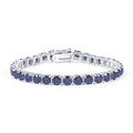 Abiding Jewelry Wholesale Classic 925 Sterling Silver Hiphop Grey Diamond Chain Claw Setting Men 5mm Moissanite Tennis Bracelet