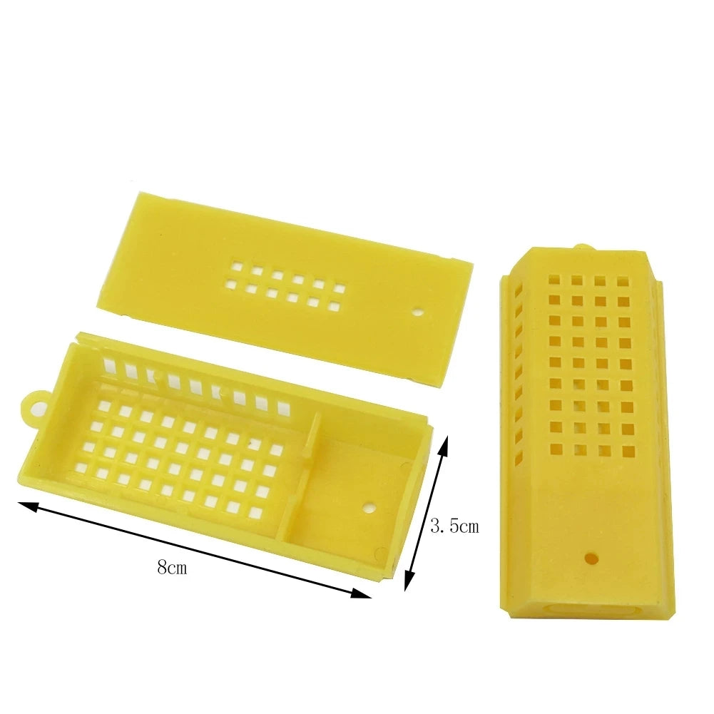 Bee Transport Cages Beekeeping Bee Queen Rearing Cage Plastic Long Queen Bee Cage