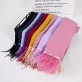 Chiffon Beaded Square Malaysia Scarf Hijab Pearl Chiffon Feather Lace Scarf Long Shawl Hijab