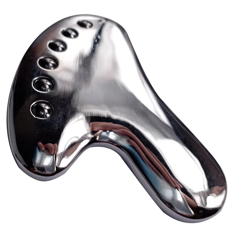 DIY Zinc Alloy Guasha Scraping Massage Tool Facial Beauty Body Physical Therapy Relieve Fatigue Magnetic Gua Sha Tool