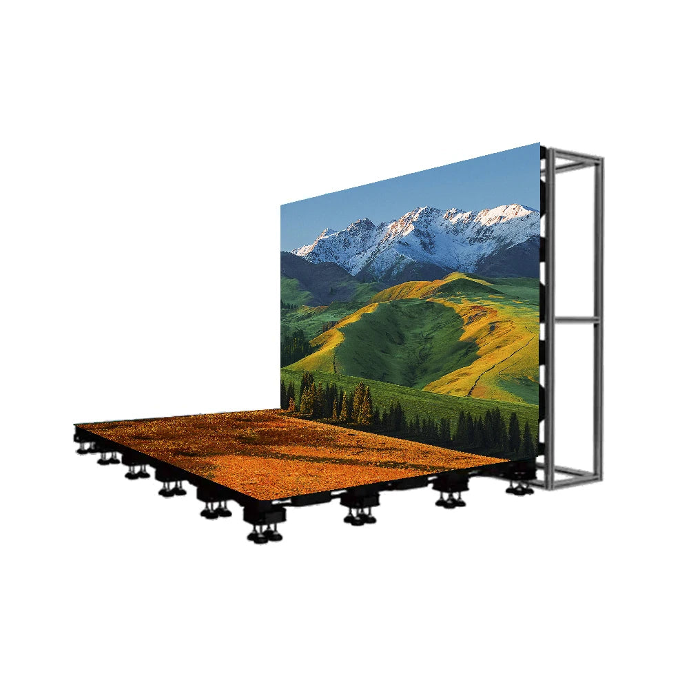RAYBO Easy-Install Indoor Interactive LED Floor Tile Display P2.97 LED Advertising Display for Dynamic Stage Presentations