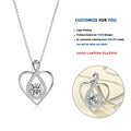 D489 Silver Necklaces for Women 925 Sterling Silver Infinity Heart Love Diamond Pendant Necklace Mother's Day Gift