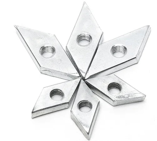 M4 M5 M6 M8 Carbon Steel Galvanized Diamond Nut for 3030/4040 Aluminum Profile