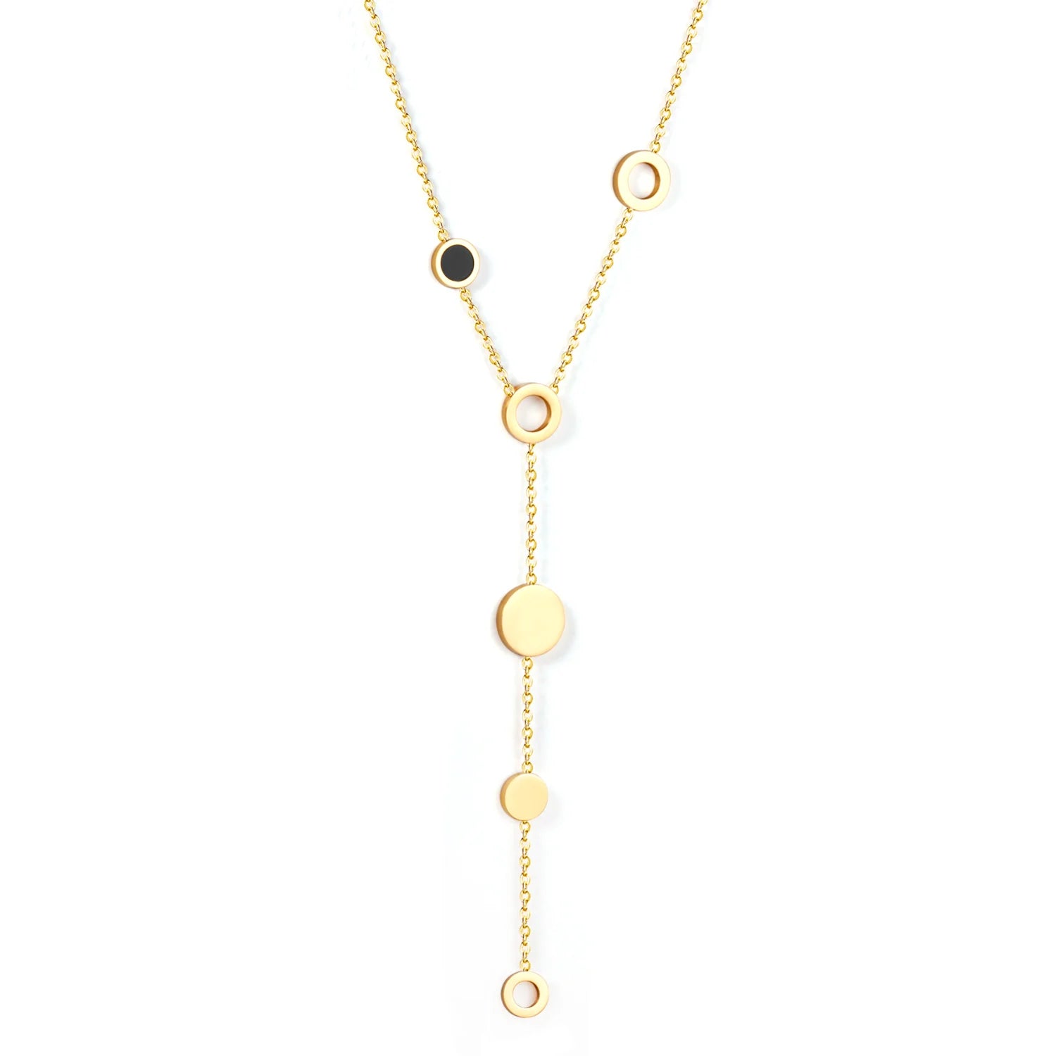 2025 Minimalism Triangular Rivet Pendants 18k Gold Plated Jewelry Fashion Necklace Women Stainless Steel Pendant Necklaces