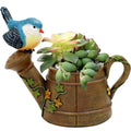 Hot Selling Creative Countryside Bird Showerhead Succulent Flowerpot Succulent Plant Micro Landscape Potted Resin Flowerpot