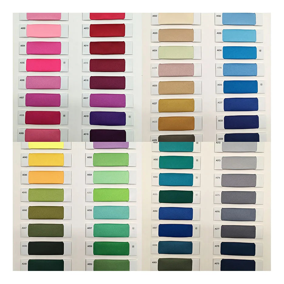 50D*75D Matte Satin Fabric All Colors in Stock 100% Polyester Imitated Silk Fabric