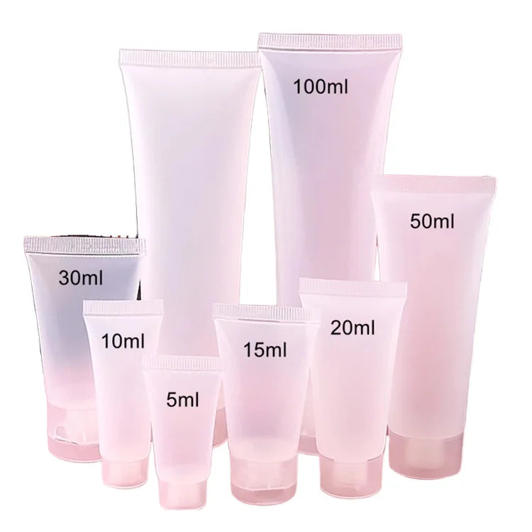 Inverted Skincare Packaging Tube 5g-150g Plastic Extruded Eye Cream Mask Cosmetic Hose Bottle with Screw Cap Use for Blush