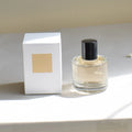 Custom Stock 30ml 50ml 100ml Luxury Empty Perfume Bottle Round Transparent Glass with Screen Printing Pump Sprayer and Box