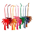 Palm Tree Charm Handbag Charms Backpack Ornament Women Money Bag Pendant PU Leather Charm Pendant for Bags