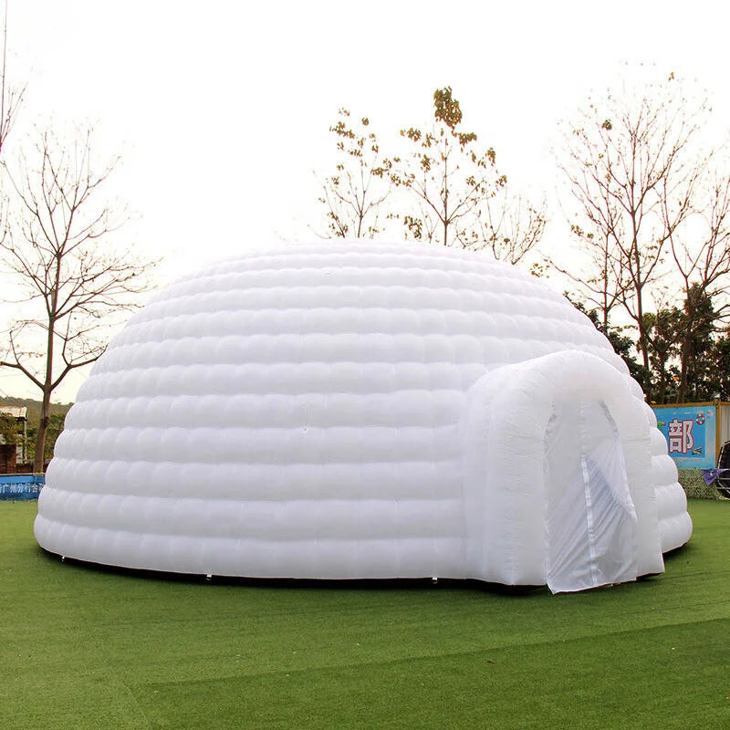 Giant LED Inflatable Dome Tent Oxford Fabric Waterproof Inflatable Camp Tent Outdoor Inflatable Ice Igloo Tent