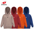 Simple and Comfortable Bamboo Fiber 2-Piece Autumn Pullover Hoodie Set for Kids-Eco-Friendly & Windproof
