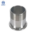 Aohoy Ss304 Sanitary Stainless Steel Pipe NPT BSP Thread Male Clamp Ferrule Adapter