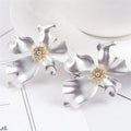 Factory Europe American Earrings 2025 Simple Three-dimensional Petal Girls Earrings Personality Retro Fine Jewelry Earrings