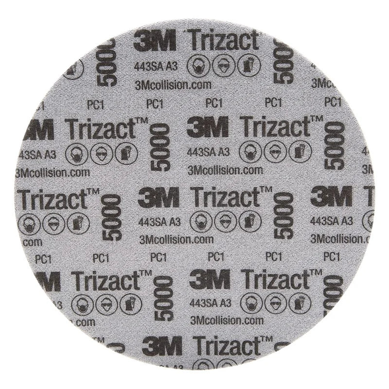 Sanding Sponge 3M Trizact 5000 Foam Disc Hookit 30662 P5000 Grit Abrasive Polishing Circle 443SA 6 Inch