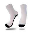 Qualisub Personalized Blank Polyester Sport Socks Thickened Black Bottom Sublimation Sport Socks Blank Perfect Sublimation Socks