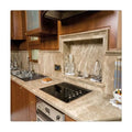 Modern Light Brown Marble Countertop Prefabricated Design for Kitchen and Hotel Use Water Resistant