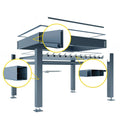 Metal Extrusion Top Quality 6000 Series Powder Coating Aluminum Profile Stand Column Louvered Transom Raw materials