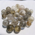 Wholesale Natural  Hair Rutilated Quartz Ball Healing Crystal Sphere for Decoration