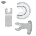 3 Pcs Oscillating Multi Tool Diamond Grout Removal Blades for Grit Grout Removal