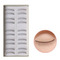 10Pair 8mm Advanced Handmade Full Strip Eyelashes Practice False Eyelash Extensions Training Lashes  for Beginner