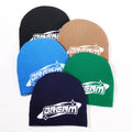 Wholesale Y2K Big Letter Logo Jacquard Knit Beanie Hat Fashion Design All Over Print 3D Embroidery Technique Popular Style