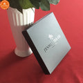 Beautiful Empty Paper Gift Custom Matte Black Tea Box Packaging With 6 Glass Tube