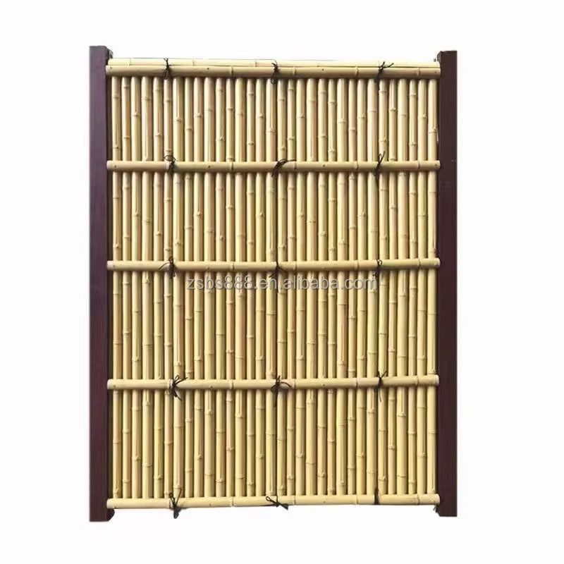 Outdoor Furniture Artificial Bamboo Fence Panels HDPE Material for General Use-on Sale